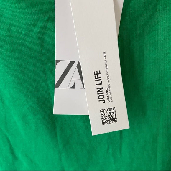 Zara Green Halter neck bodycon dress ruched detail - Size M - Picture 5 of 8